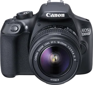 Canon E O S1300 D D S L R Camera PNG image