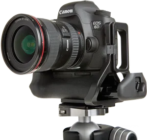 Canon E O S6 D Cameraon Tripod PNG image