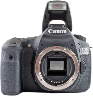 Canon E O S60 D D S L R Camera Body PNG image