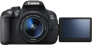 Canon E O S700 D D S L R Camera PNG image