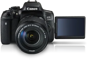 Canon E O S750 D D S L R Camera PNG image