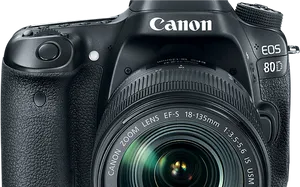 Canon E O S80 D D S L R Camera PNG image