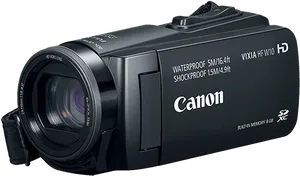 Canon V I X I A H F W10 Waterproof Camcorder PNG image