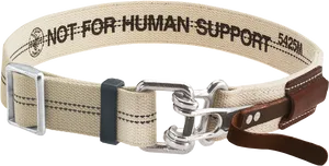 Canvas Dog Collar Not For Human Support PNG image