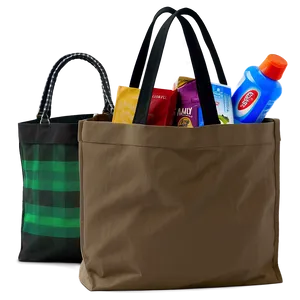 Canvas Shopping Bag PNG Uvw