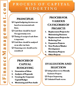 Capital Budgeting Process Infographic PNG