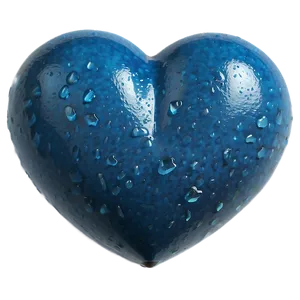 Capri Blue Heart Emoji PNG Coc