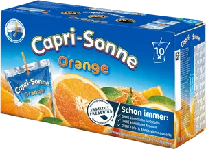 Capri Sonne Orange Packaging PNG