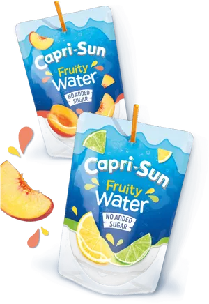 Capri Sun Fruity Water Pouches PNG image