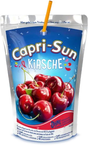 Capri Sun Kirsche Drink Pouch PNG image