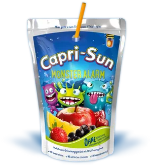 Capri Sun Monster Alarm Drink Pouch PNG
