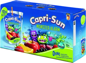 Capri Sun Monster Alarm Packaging PNG image