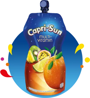 Capri Sun Multi Vitamin Pouch PNG image