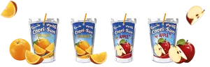 Capri Sun Orange Apple Flavors PNG image