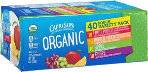 Capri Sun Organic Variety Pack PNG