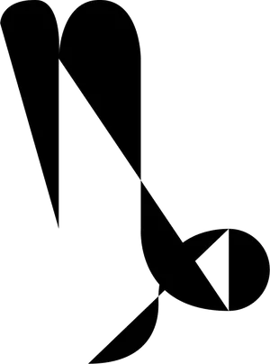 Capricorn Astrological Symbol Graphic PNG