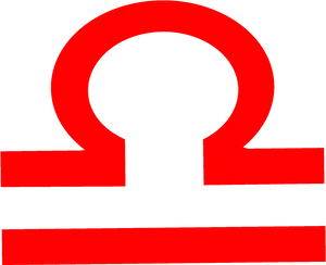 Capricorn Symbol Red PNG