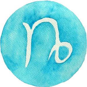 Capricorn Zodiac Sign Watercolor PNG image