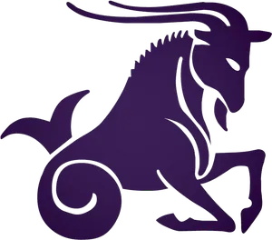 Capricorn Zodiac Symbol Illustration