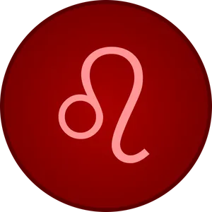 Capricorn Zodiac Symbol Red Background PNG