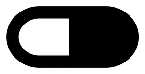 Capsule Pill Icon Blackand White PNG