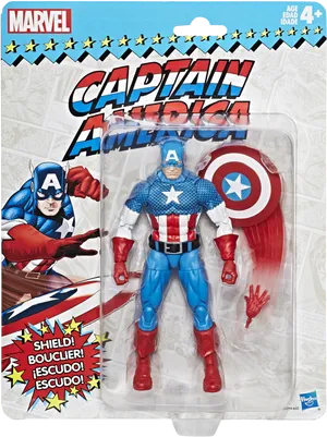 Captain America Action Figure Packaging PNG image