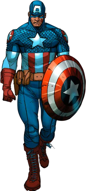 Captain America Classic Pose PNG image
