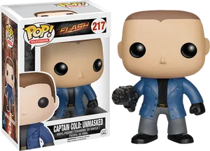 Captain Cold Unmasked Funko Pop PNG image