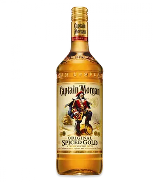 Captain Morgan Original Spiced Gold Rum Bottle PNG image