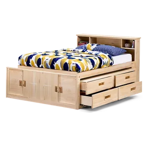 Captain's Bed With Storage PNG Lta PNG
