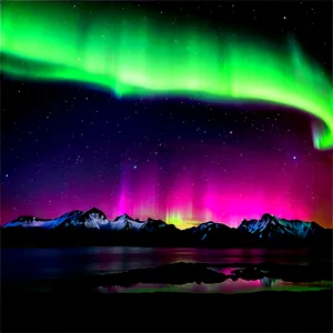Captivating Aurora Borealis PNG 06242024