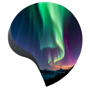 Captivating Aurora Borealis PNG 24