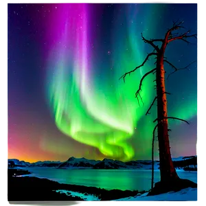 Captivating Aurora Borealis PNG 59