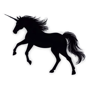 Captivating Unicorn Silhouette PNG 06282024