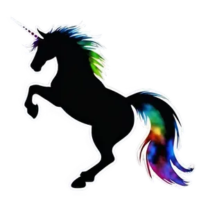 Captivating Unicorn Silhouette PNG Eyt PNG
