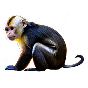 Capuchin Monkey A PNG image