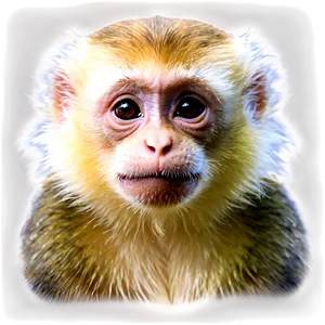 Capuchin Monkey Looking Png Msr63 PNG image