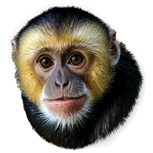 Capuchin Monkey Portrait Png 06292024 PNG image