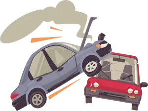 Car Accident Illustration PNG image