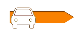 Car Arrow Direction Concept