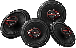 Car Audio Speakers Set PNG
