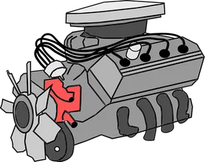 Car Engine Illustration PNG image