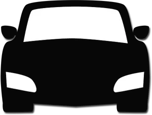 Car Front Silhouette Icon PNG image