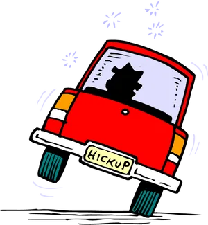 Car Hiccup Cartoon PNG