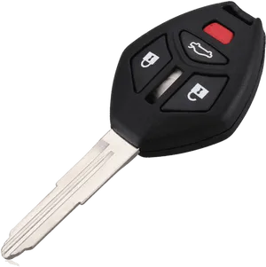 Car Key Fobwith Integrated Buttons PNG image