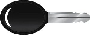 Car Key Side View Isolated PNG image