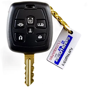 Car Key With Tag PNG Ivm