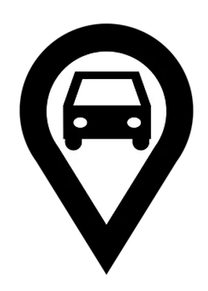 Car Location Pin Icon