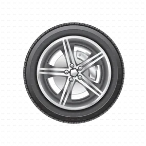 Car Tireand Alloy Wheel Design PNG image
