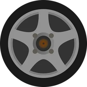 Car Wheel Icon Graphic